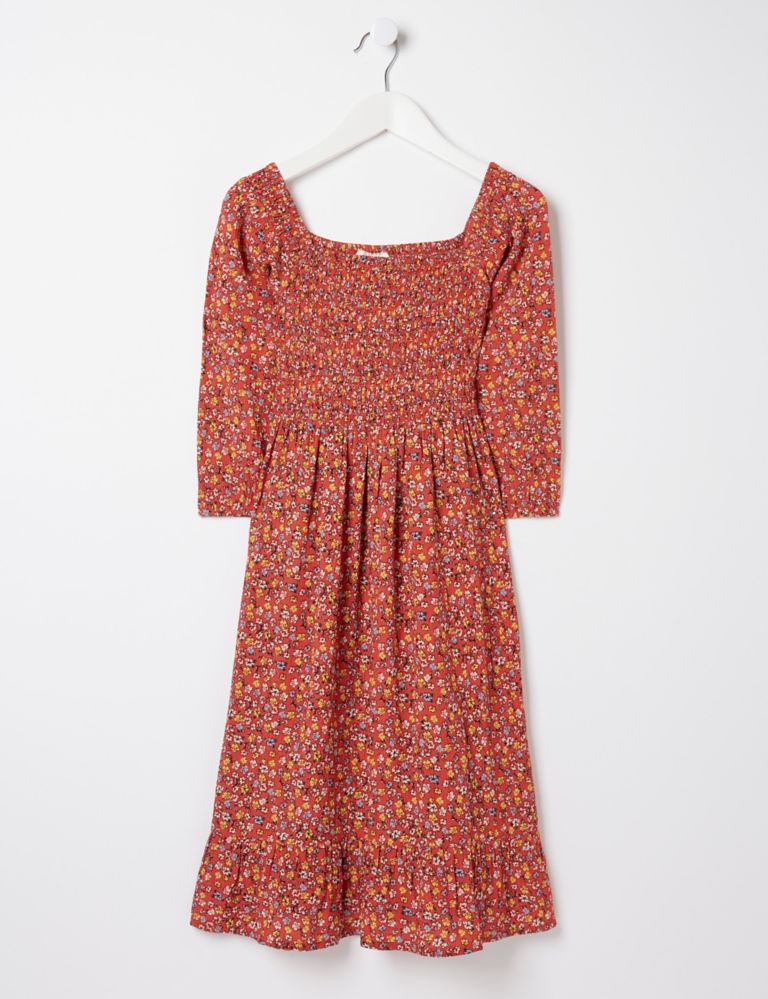 Floral Shirred Dress (3-13 Yrs) 2 of 5