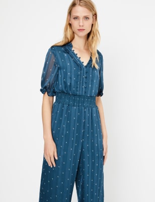 m&s floral jumpsuit