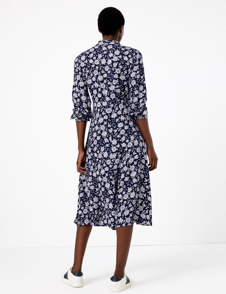 Floral Shirt Midi Dress | M&S Collection | M&S