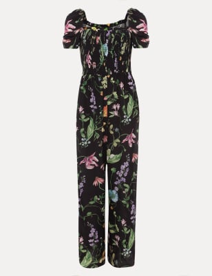 Floral Short Sleeve Jumpsuit Image 2 of 6