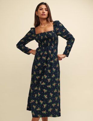 Midi dress outlet floral