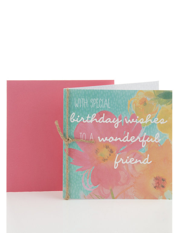Floral Strong Detail Birthday Card Image 1 of 2