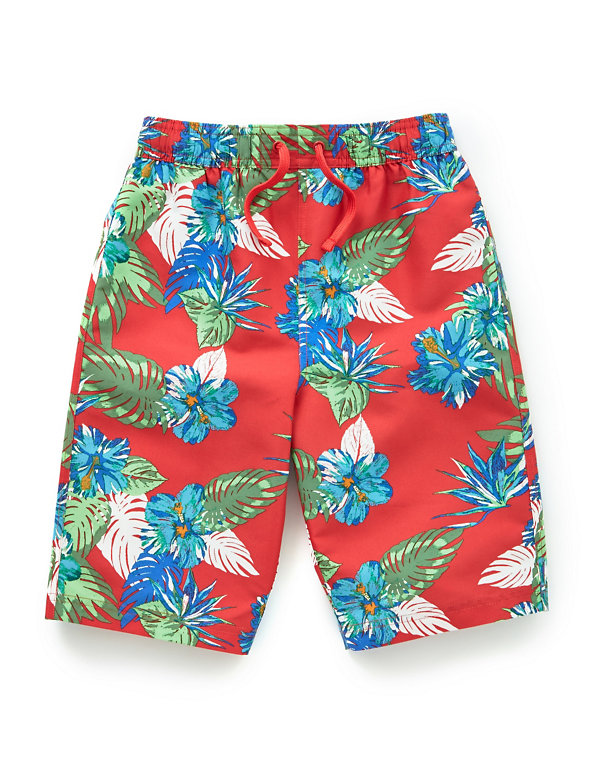 Floral Swim Shorts (5-14 Years) Image 1 of 1