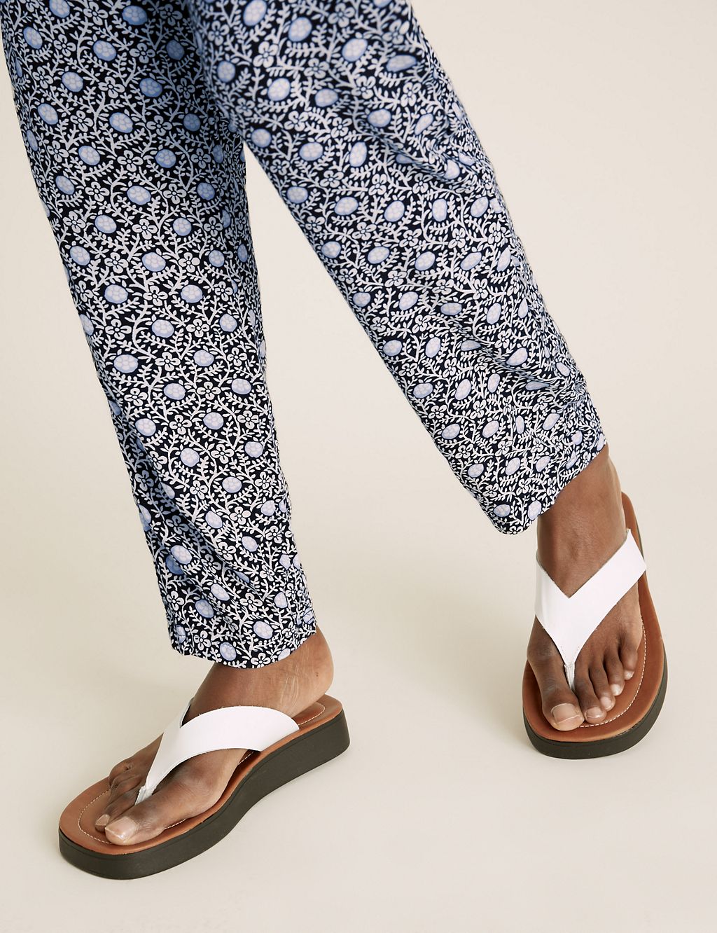 Floral Tapered Ankle Grazer Trousers 4 of 6