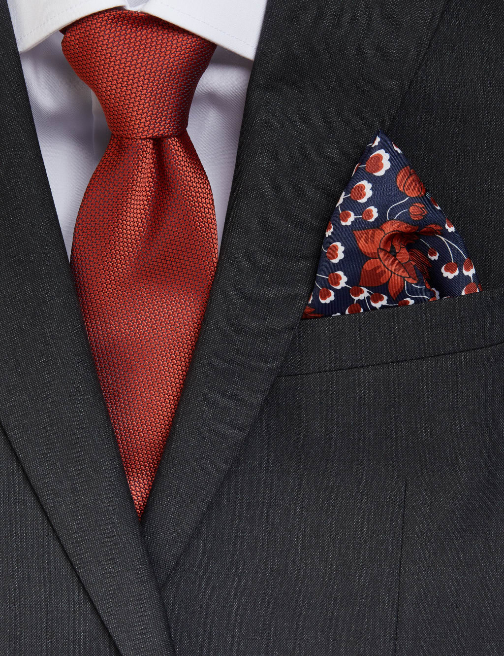 Floral Tie & Pocket Square Set M&S Collection M&S