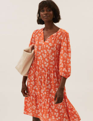 knee length tiered dresses