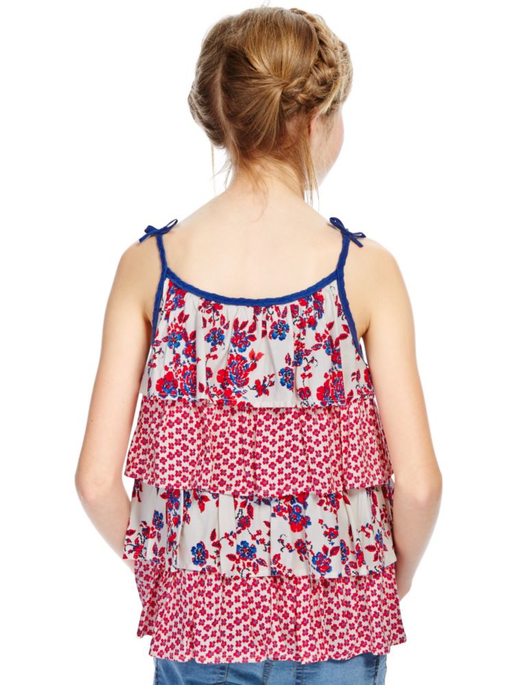 Floral Tiered Frilled Top (5-14 Years) 3 of 4