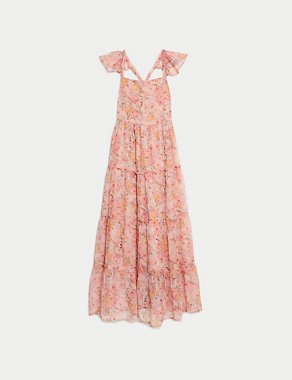 Floral Tiered Maxi Dress (6-16 Yrs) Image 2 of 4
