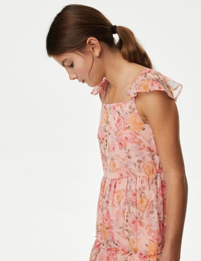 Floral Tiered Maxi Dress 6 16 Yrs