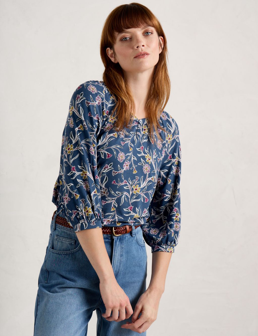 Floral Top With Cotton | Seasalt Cornwall | M&S