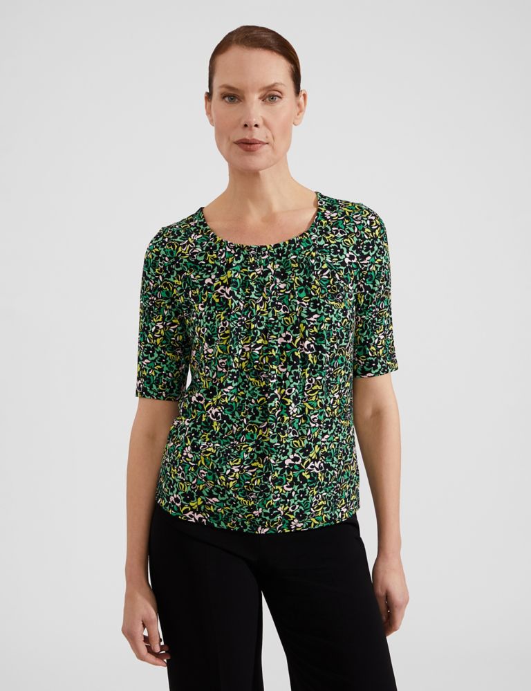 Life by Shoppers Stop Women Floral Printed Ribbed Top