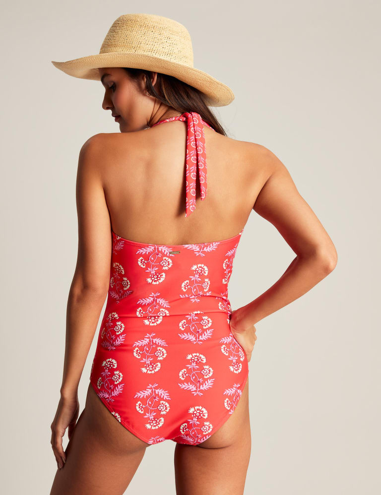 Floral Twist Front Halterneck Swimsuit 5 of 6