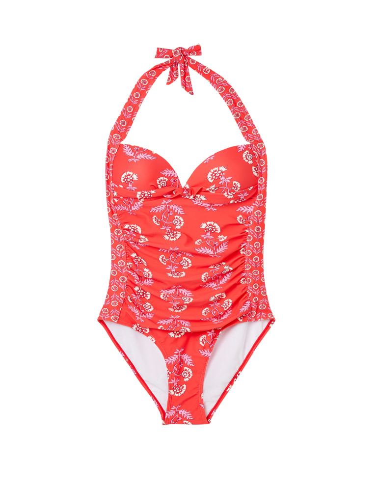 Floral Twist Front Halterneck Swimsuit 2 of 6