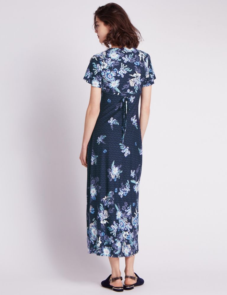 Floral Twisted Front Maxi Dress 3 of 3
