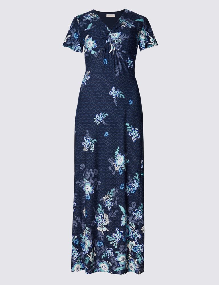 Floral Twisted Front Maxi Dress 2 of 3