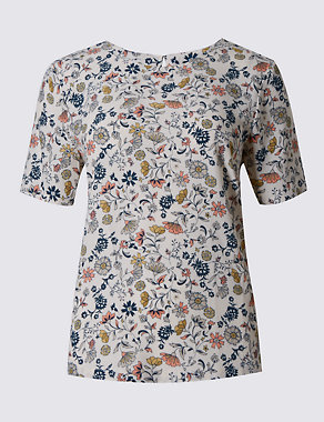 Floral Utility Shell Top Image 2 of 3