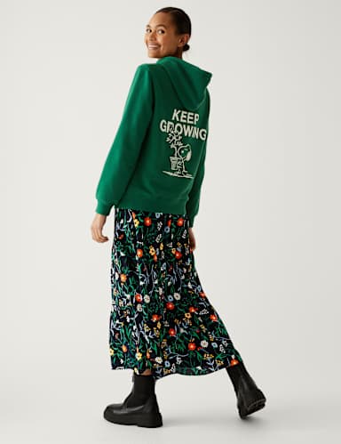 Floral V-Neck Midi Tiered Dress 5 of 6
