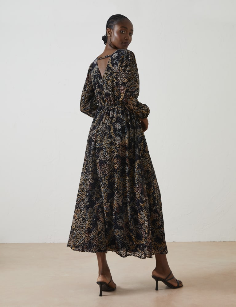 Floral V Neck Midi Waisted Dress FatFace M S