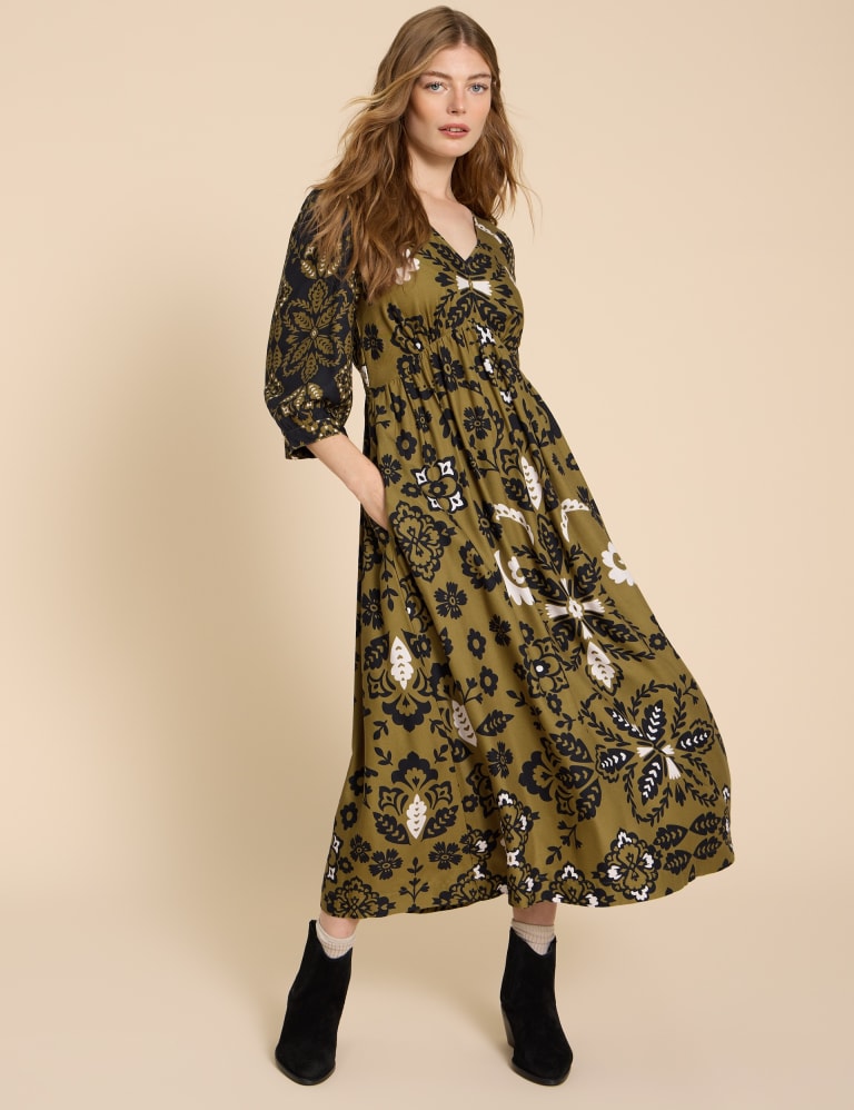 This pretty M&S midi dress is notching up five-star reviews