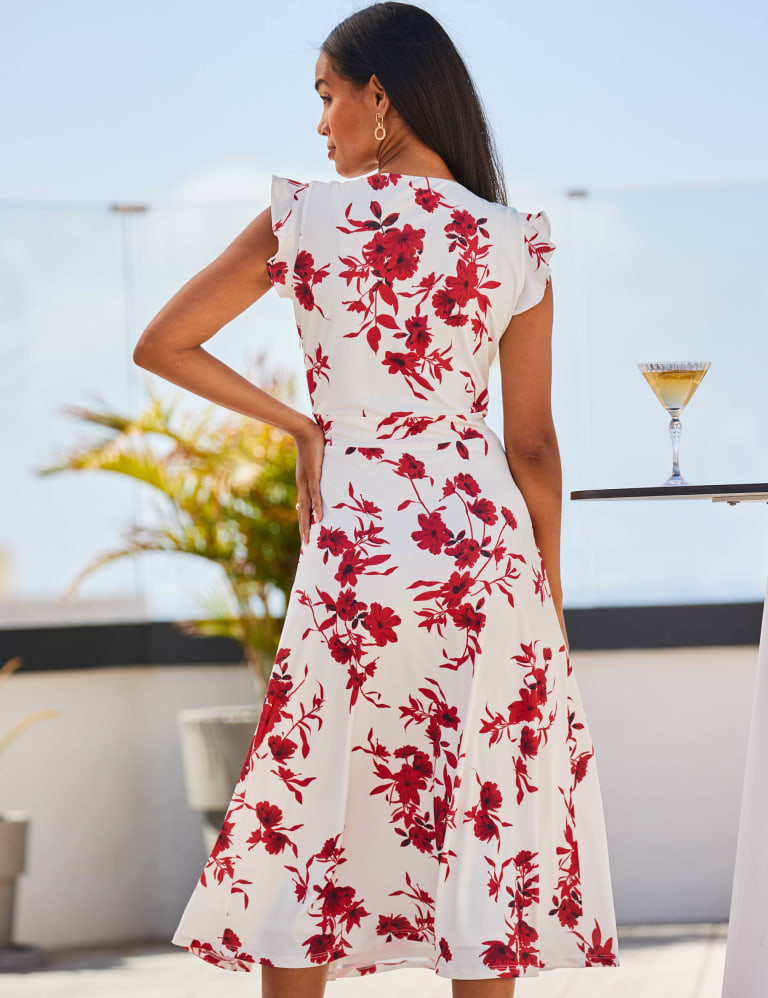 Oasis bloom print column dress deals