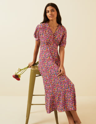 Flowery tea outlet dress