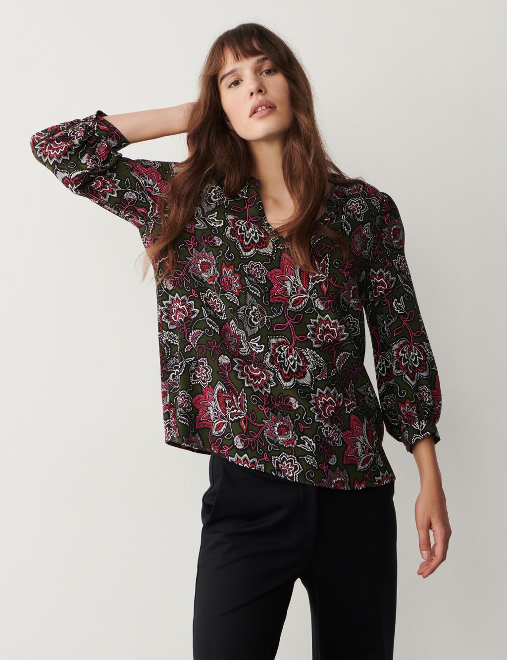 Floral V-Neck Top | Finery London | M&S