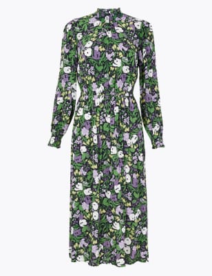 Marks and spencer outlet floral midi dress
