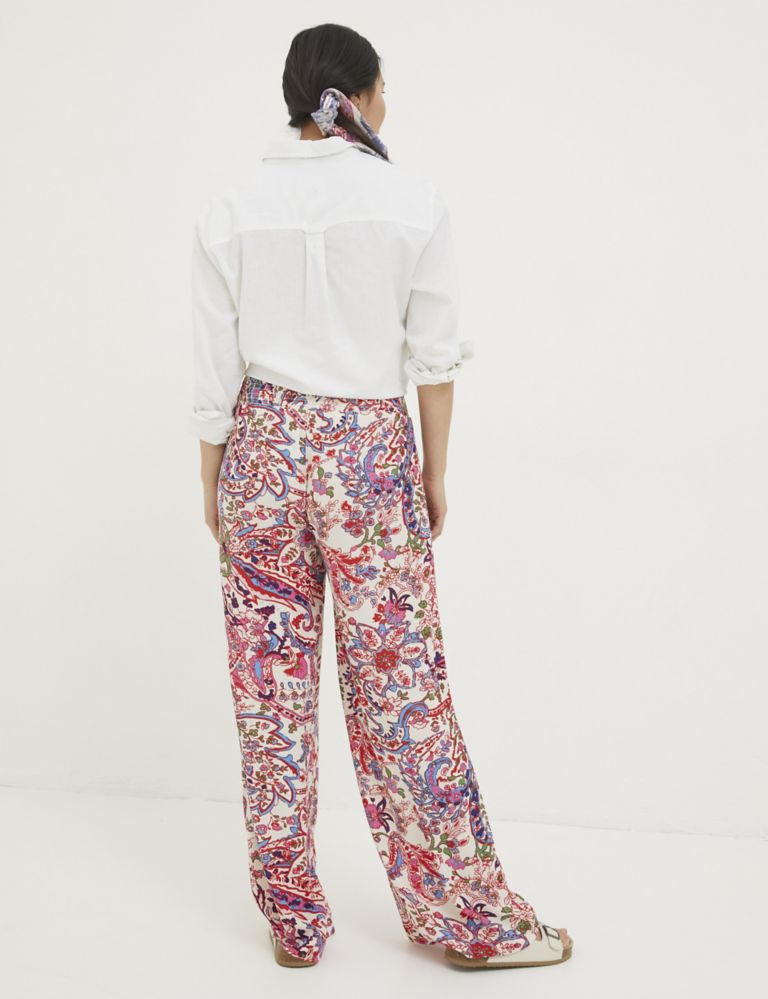 Floral Wide Leg Trousers 4 of 6