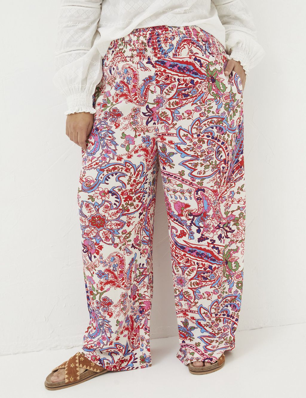 Floral Wide Leg Trousers 6 of 6