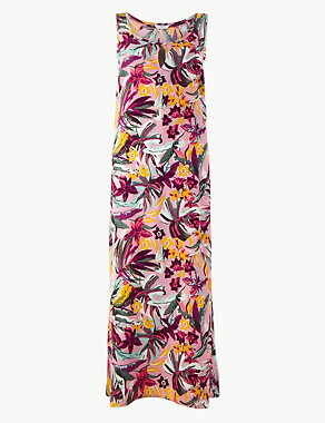 Floral Woven Long Nightdress Image 2 of 4