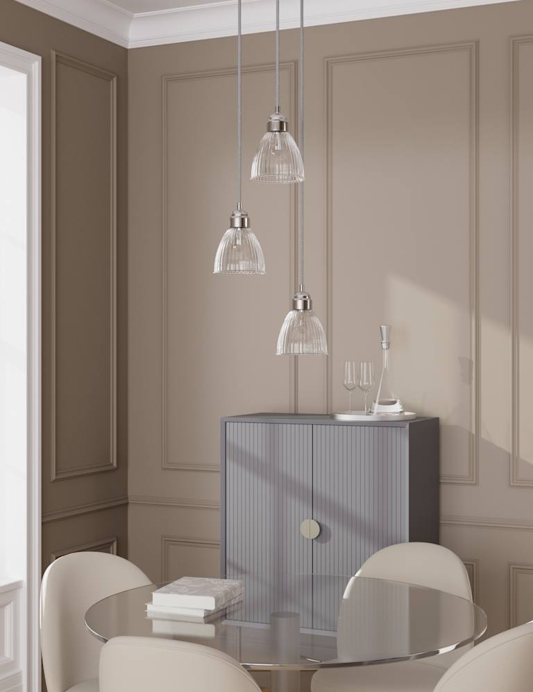 Florence Glass 3 Multi Pendant Light 4 of 7