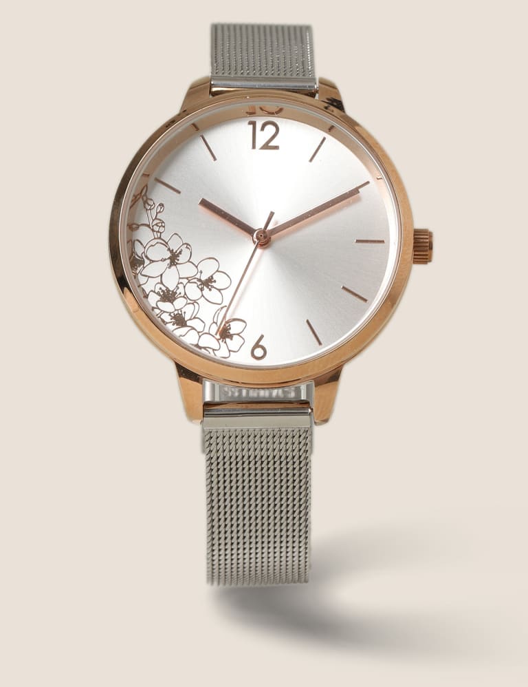 Fossil watch flower discount