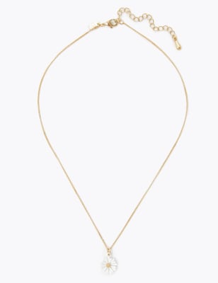 Flower Pendant Necklace M S Collection M S