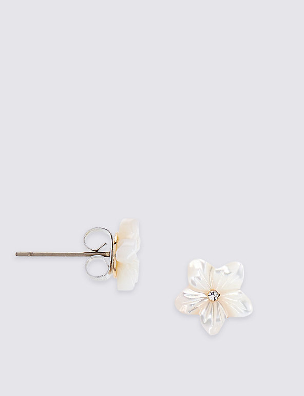 Flower Stud Earrings Image 1 of 2