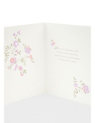 Flowers Wedding Day Card Image 2 of 3