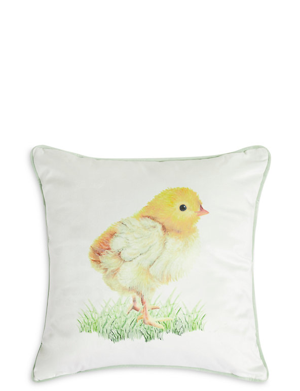 Fluffy Chick Cushion Image 1 of 2