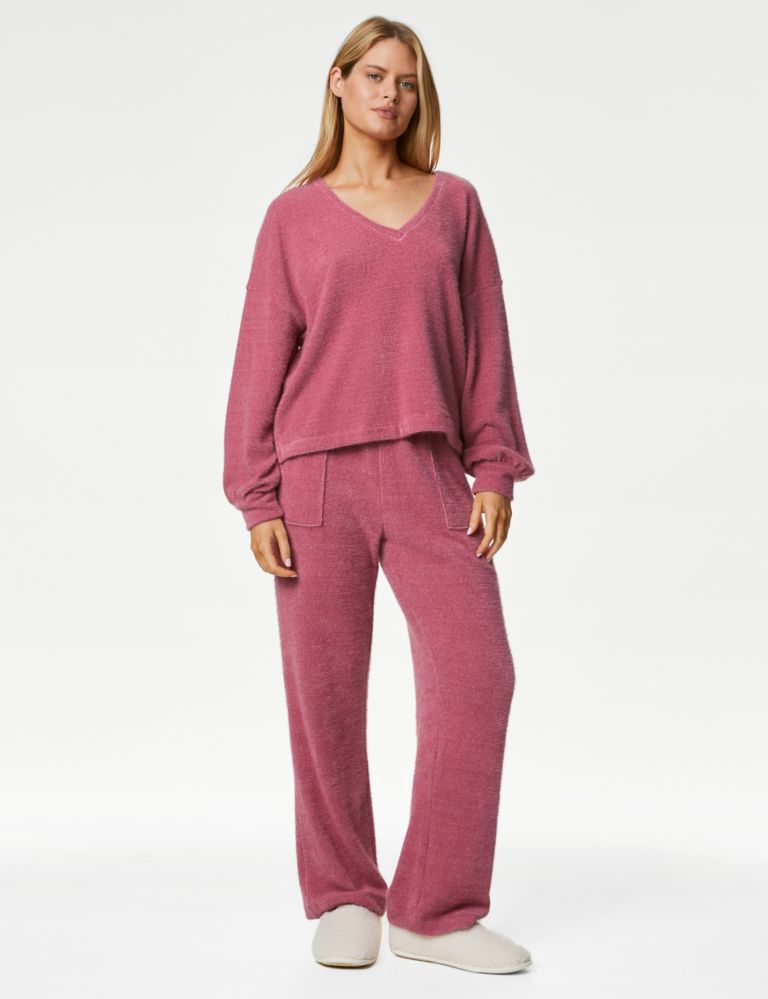 Women's 2 Piece Set Comfy Suit Knitted Sweater Loungewear Soft
