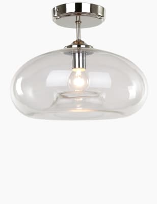 Flush Glass Ceiling Light M S