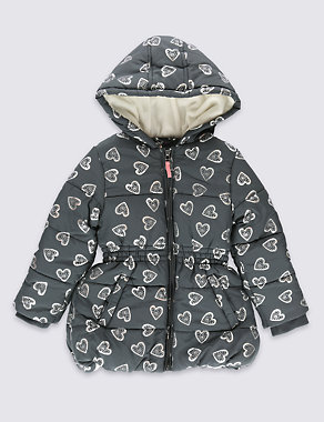 Foil Print Padded Coat with Stormwear™ (1-7 Years) Image 2 of 5