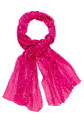 Foil Spotted Scarf Image 2 of 3