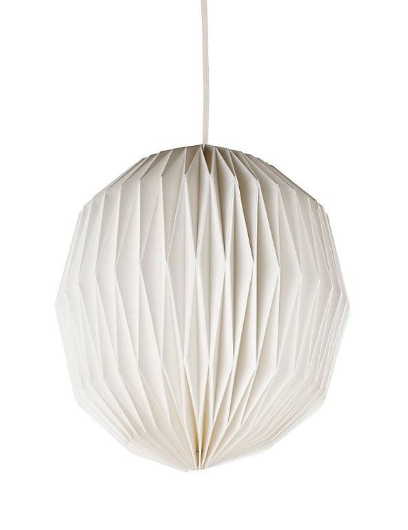 Folding Round Paper Ceiling Lamp Shade, Round Ceiling Lamp Shades