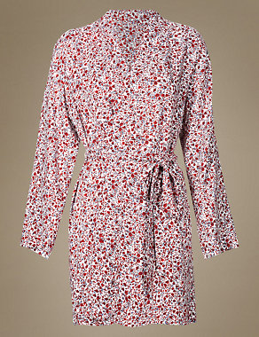 Folk Print Dressing Gown Image 2 of 4