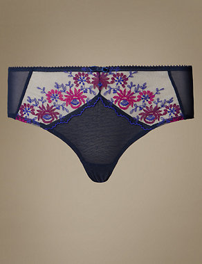 Folkloric Embroidered Short Knickers Image 2 of 4