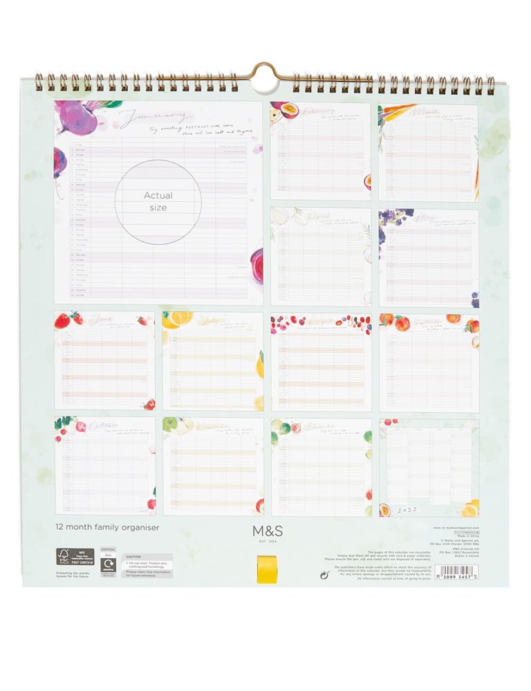 Food Themed 2021 Family Organiser with Pen 3 of 3