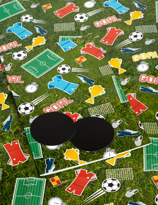 football wrapping paper