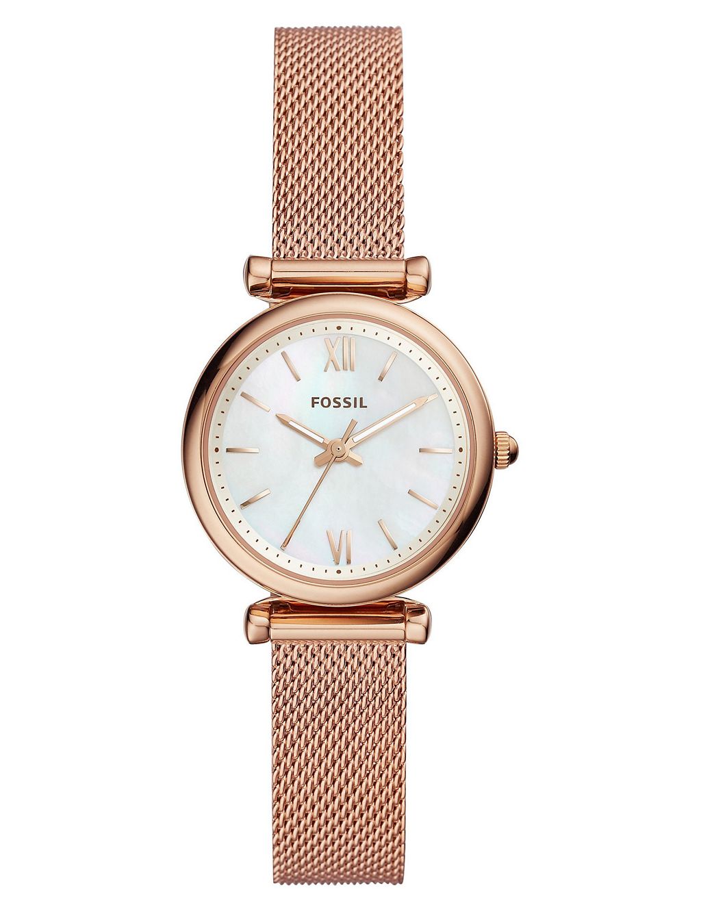 Fossil Carlie Rose Gold Metal Watch 3 of 3