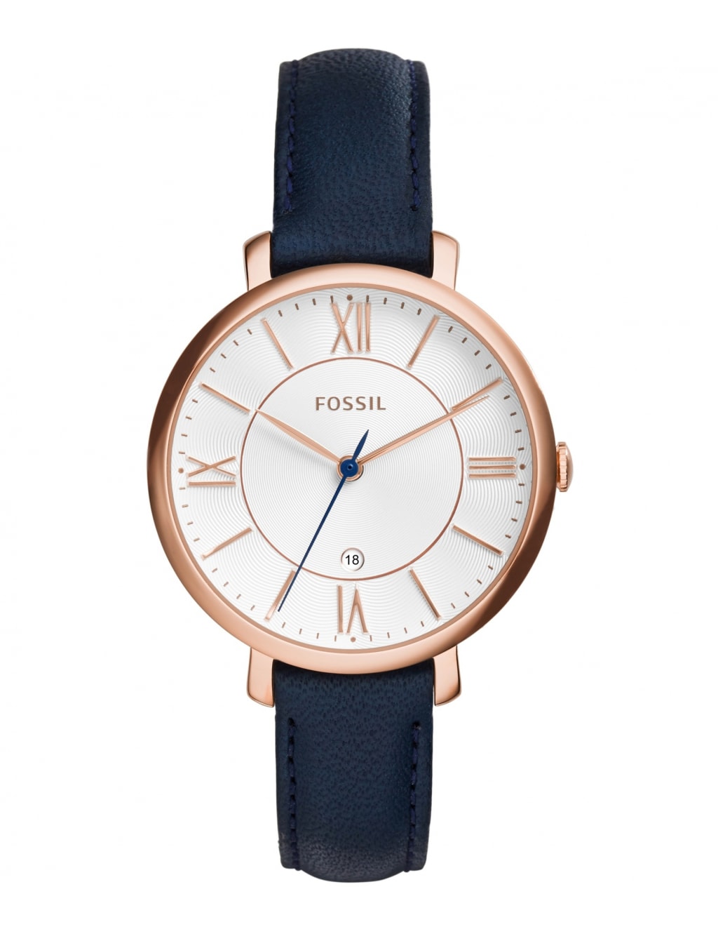 Fossil Jacqueline Navy Leather Watch Fossil M S