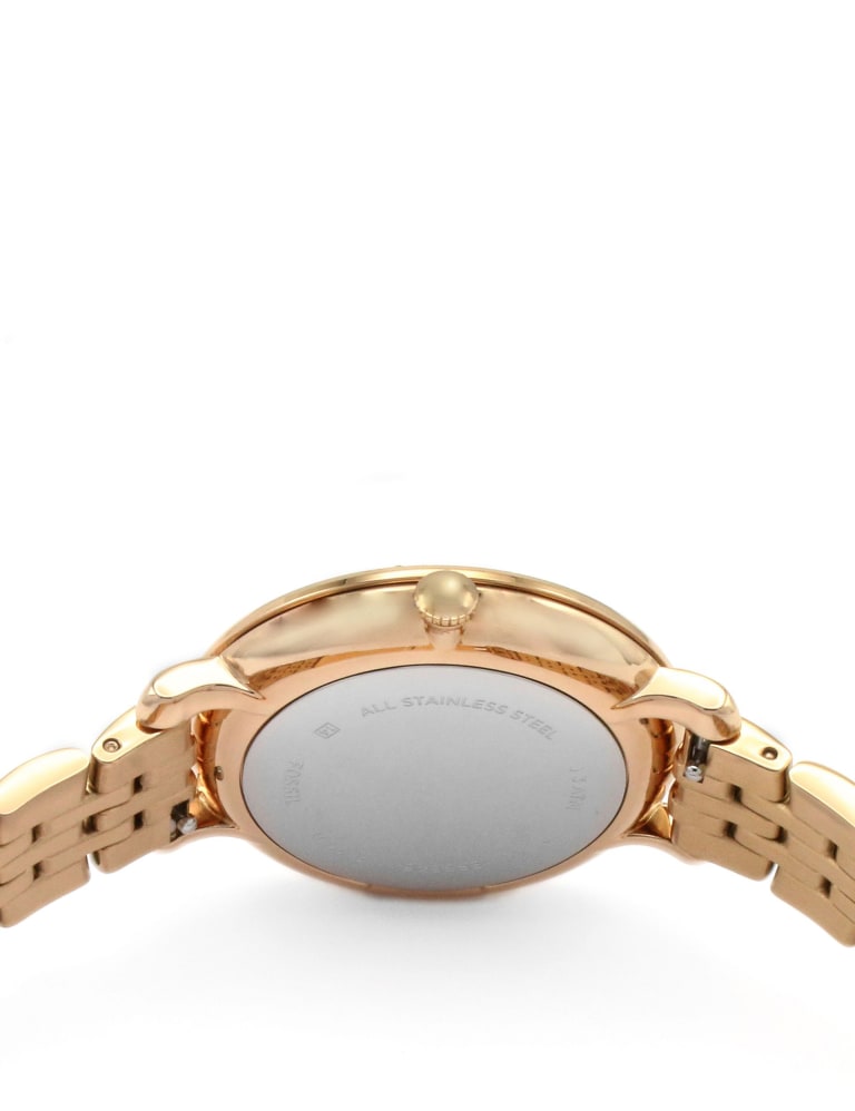 Fossil Jacqueline Rose Gold Plated Bracelet Watch