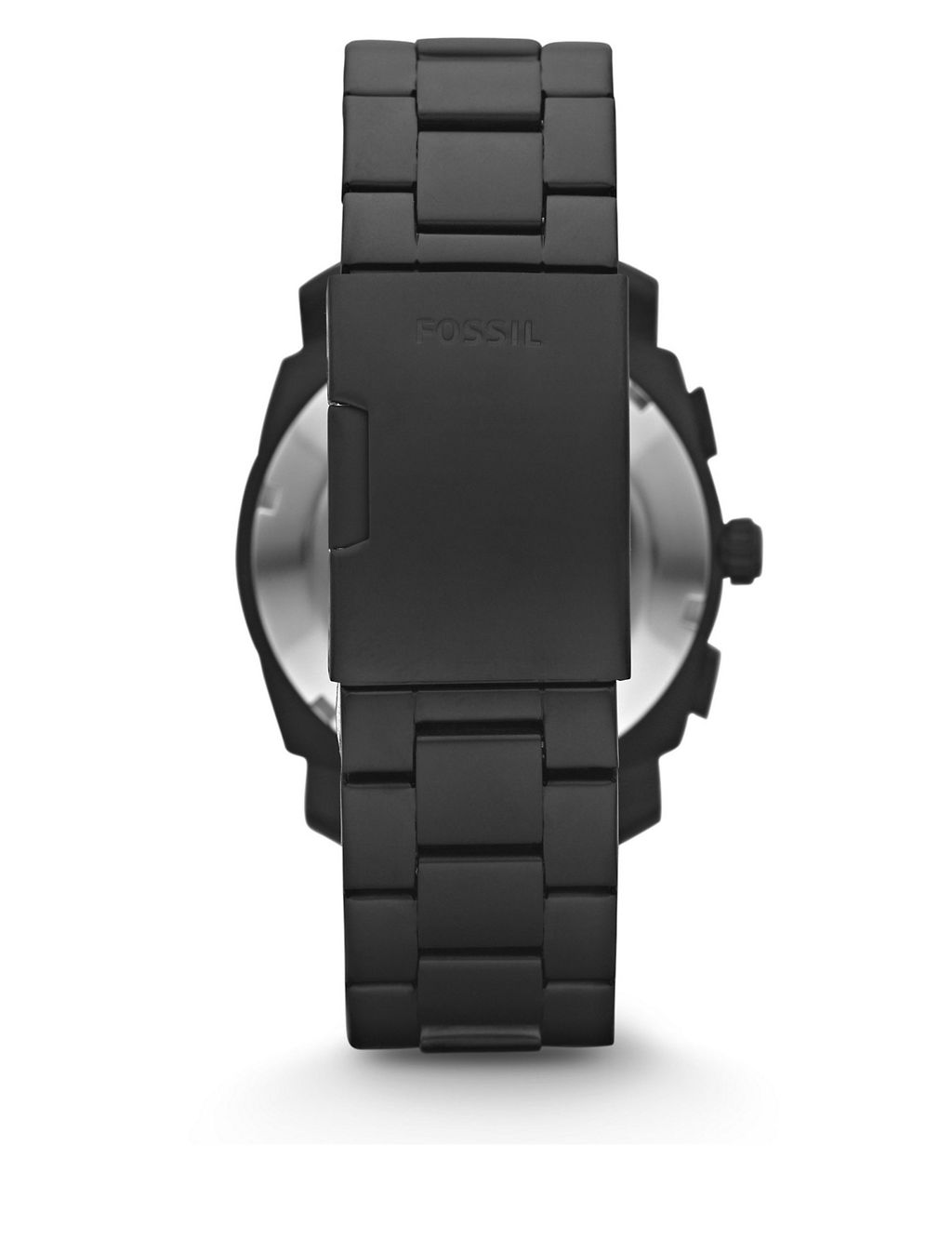 Fossil Machine Black Stainless Steel Chronograph Watch 2 of 4