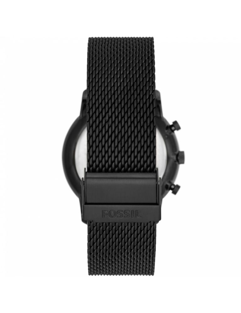 Fossil Minimalist Black Stainless Steel Watch 2 of 8